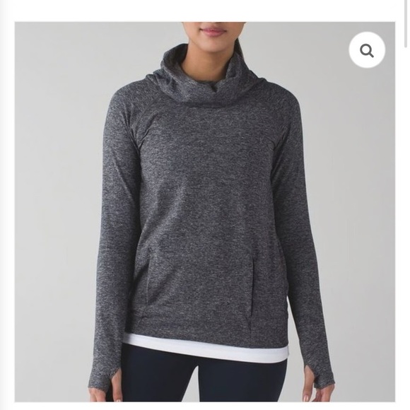 lululemon athletica Sweaters - Lululemon Athletica Women's Make A Move Long Sleeve in Heathered Black